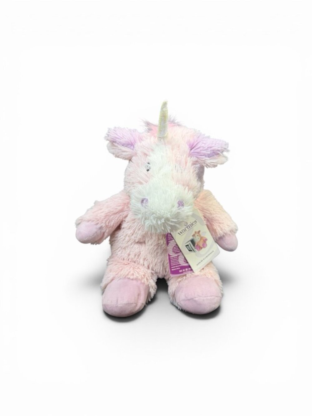 Warmies Pink Unicorn Microwavable Plush Stuffed Animal Lavender Scented NWT
